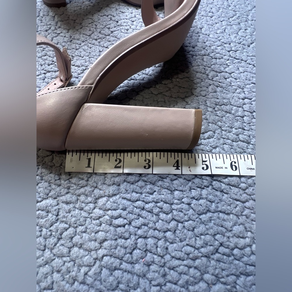 Steve Madden Carrson Blush Leather Heels Womens Size 8M - Picture 7 of 7